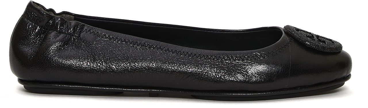 Tory Burch Minnie Travel Ballerina Nera Zwart