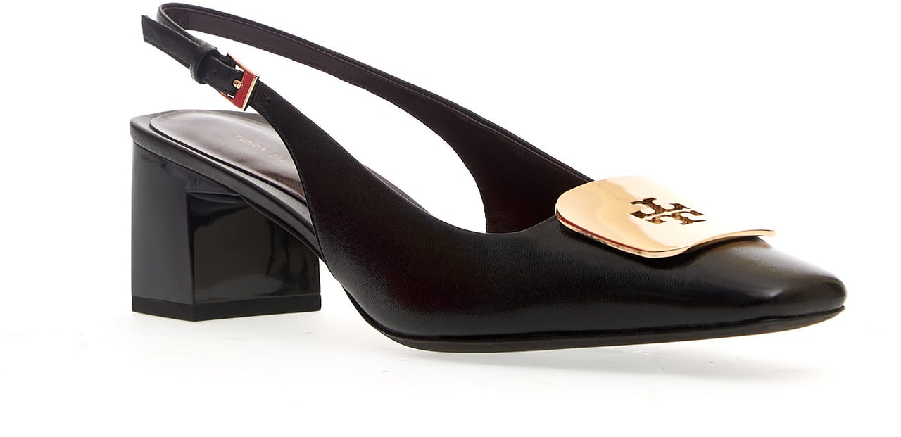 Tory Burch Slingbask Pelle Nera Fibbia Zwart