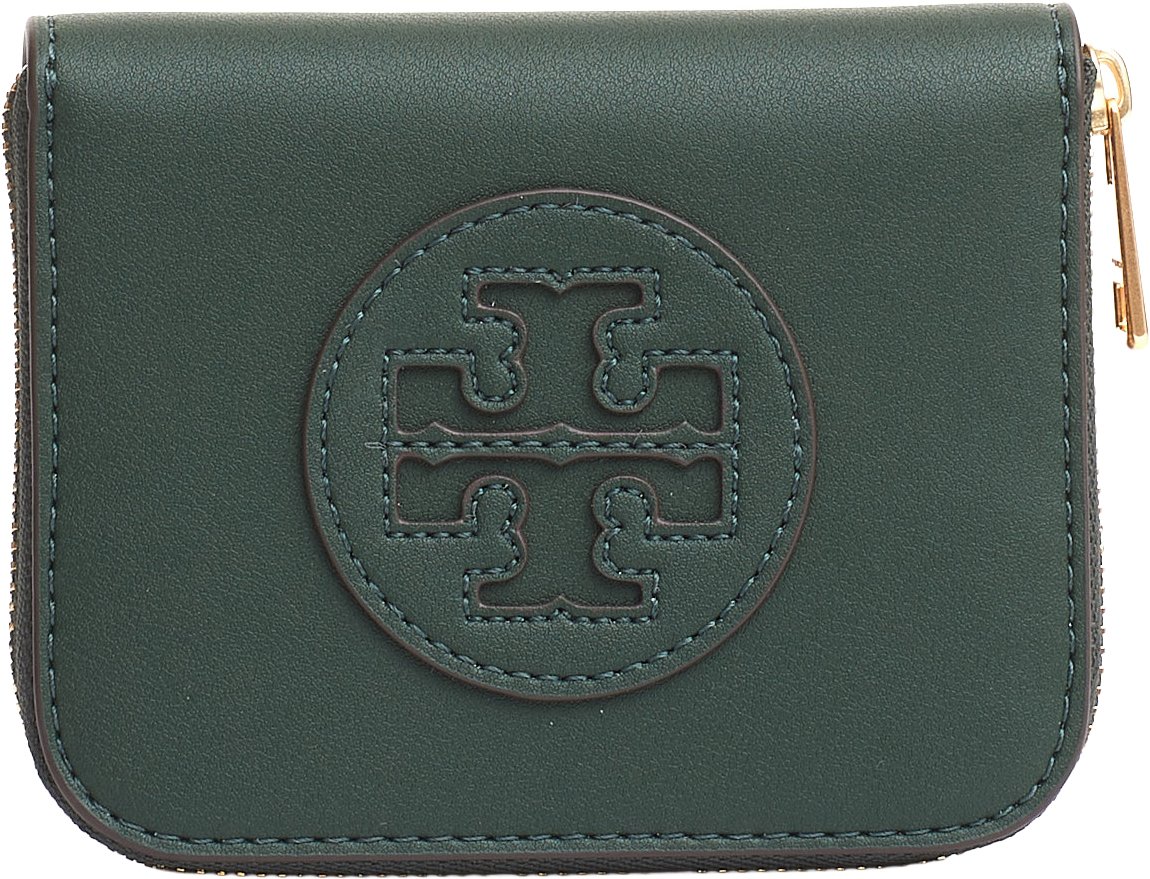 Tory Burch Small Zip Portafoglio Verde Groen