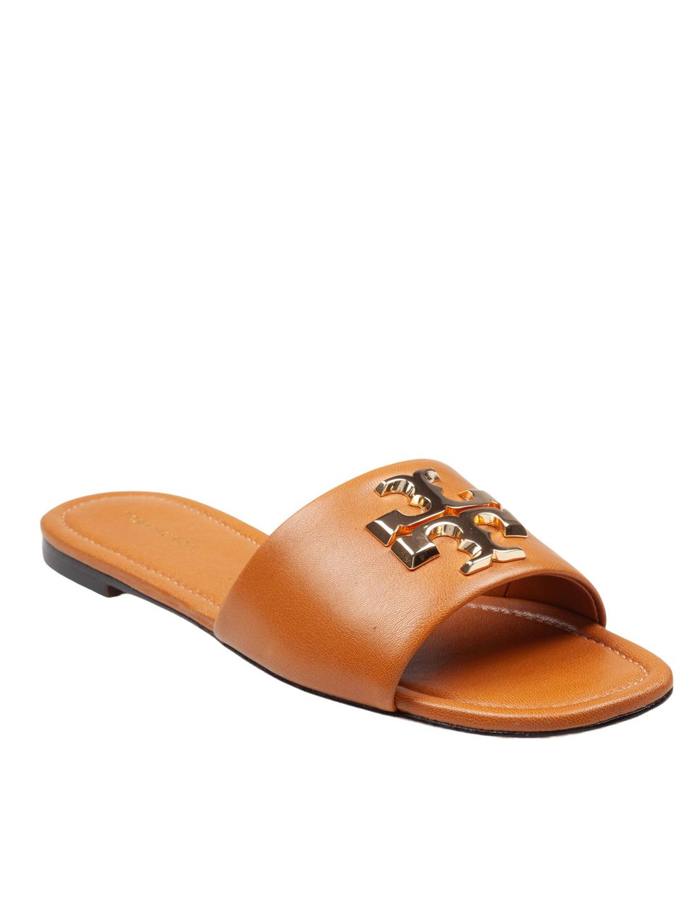 Tory Burch Tory burch slide eleanor in caramel color leather Bruin
