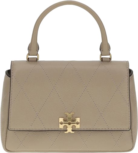 Tory Burch Beige Calf Leather Bos Taurus Wallet Beige