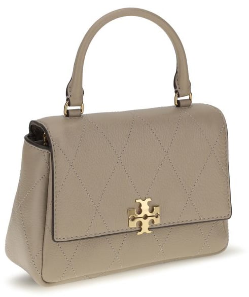 Tory Burch Beige Calf Leather Bos Taurus Wallet Beige