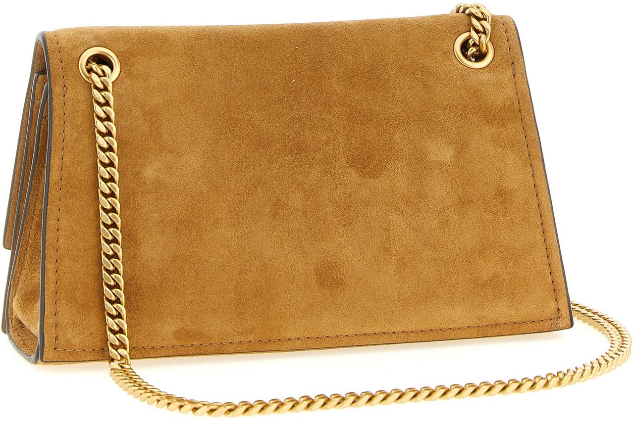 Tory Burch Brown Calfskin Shoulder Bag Bruin