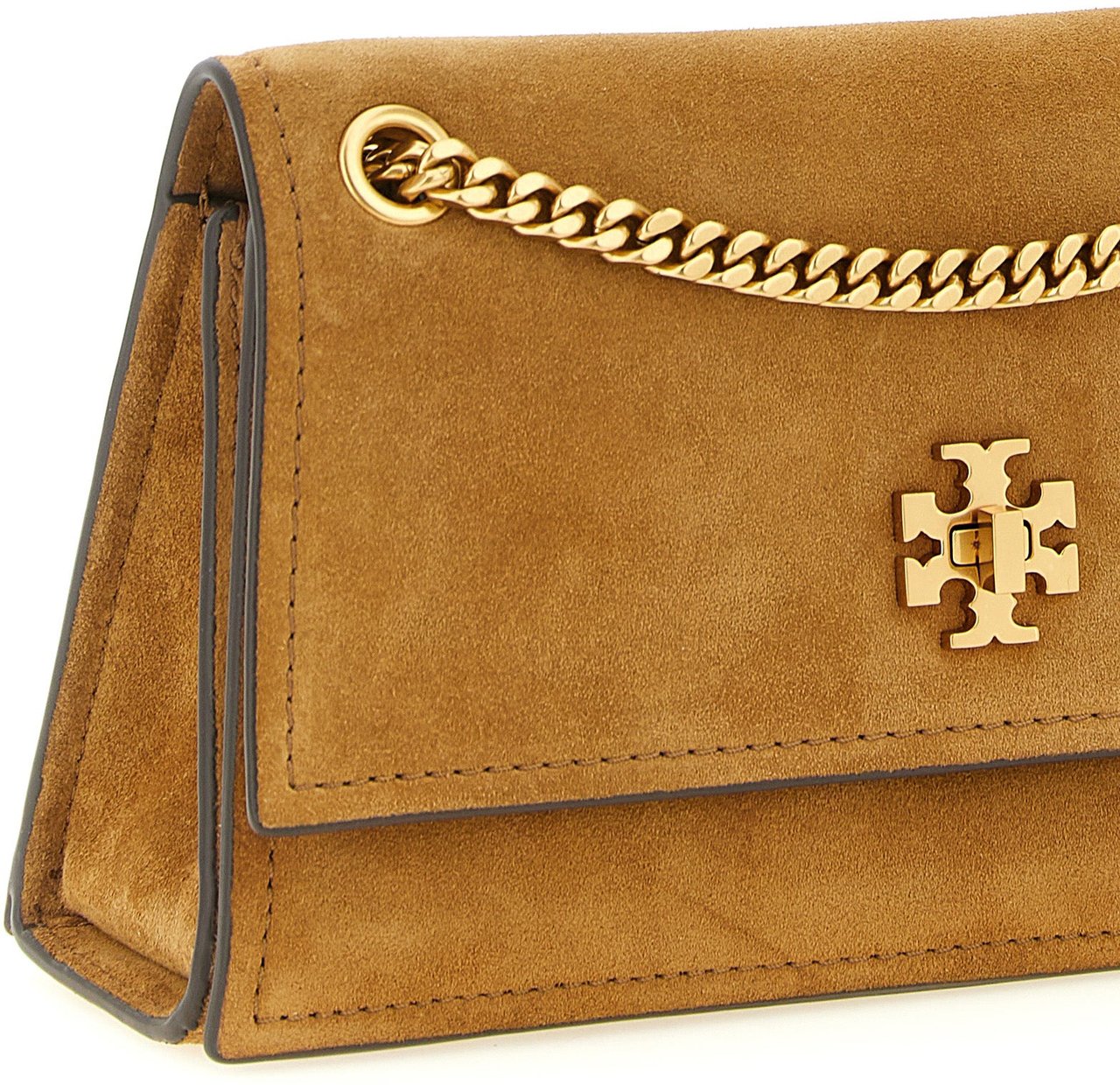 Tory Burch Brown Calfskin Shoulder Bag Bruin