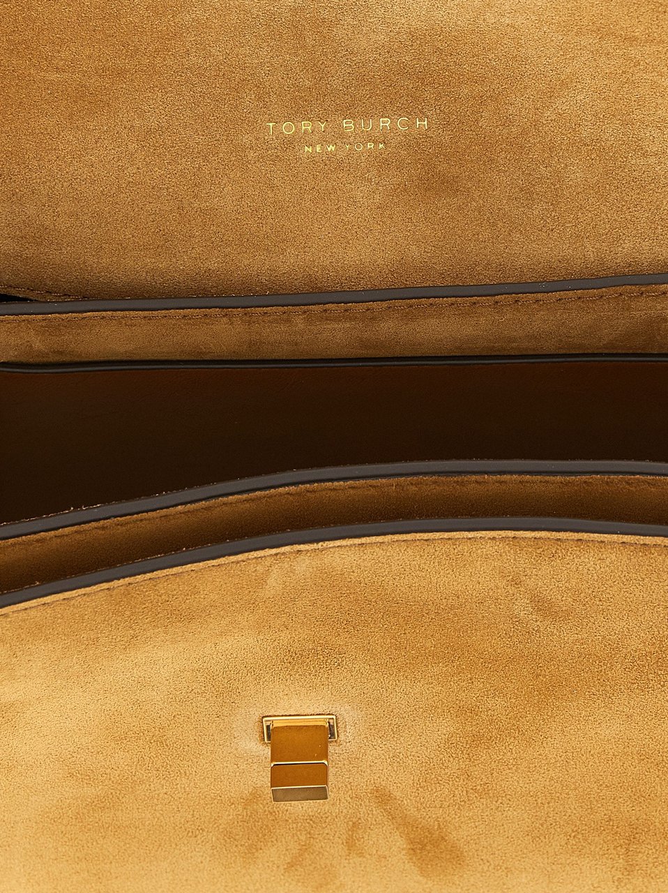 Tory Burch Brown Calfskin Shoulder Bag Bruin