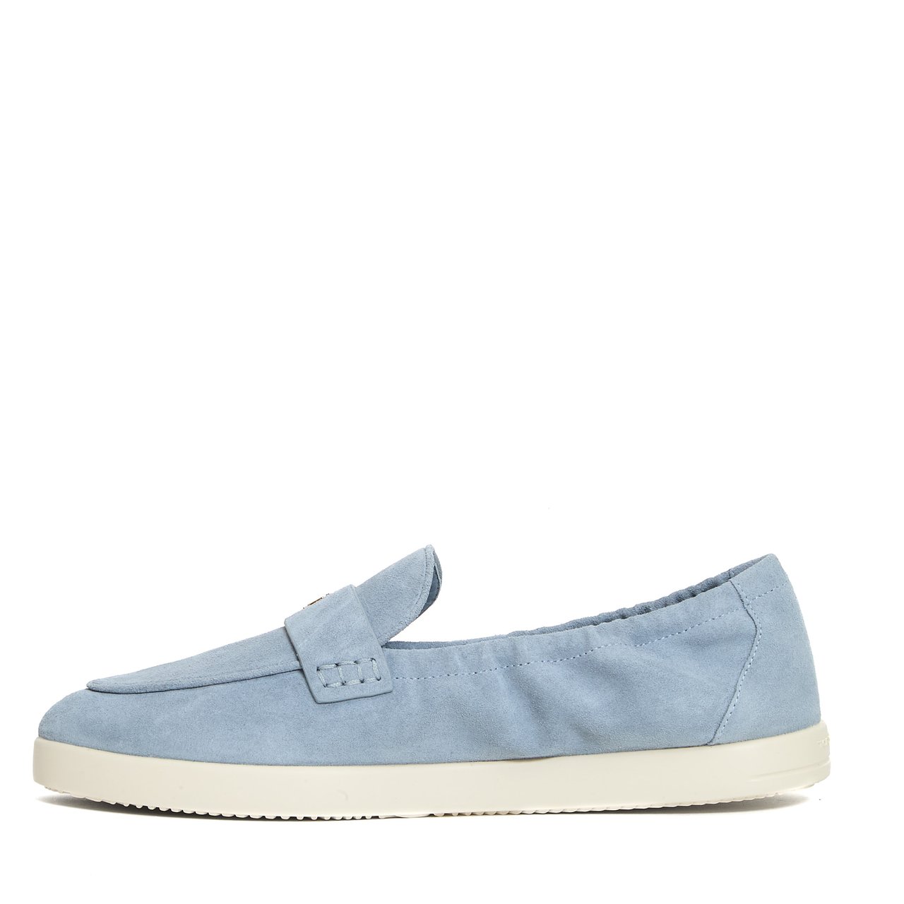 Tory Burch Mocassino Camoscio Azzurro Blauw