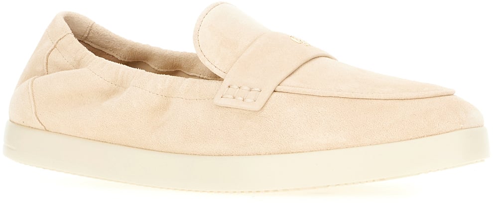 Tory Burch Tory Burch Sand suede Sport loafers Neutraal
