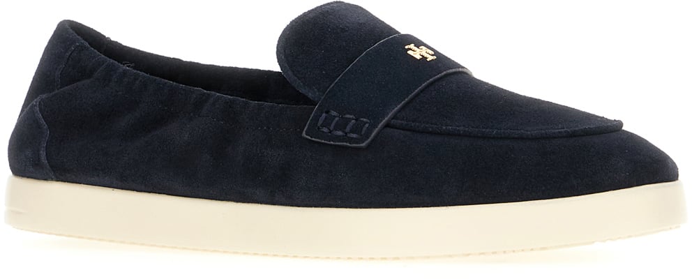 Tory Burch Tory Burch Midnight blue suede Sport loafers Blauw
