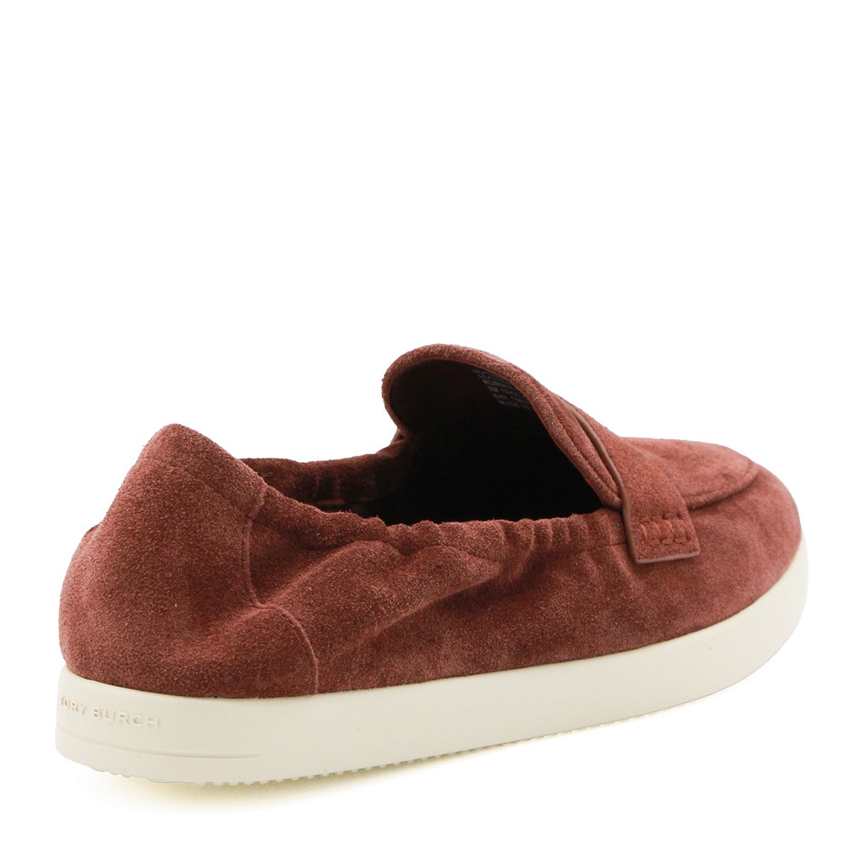 Tory Burch Cherry Suede Elasticated Loafers Rood