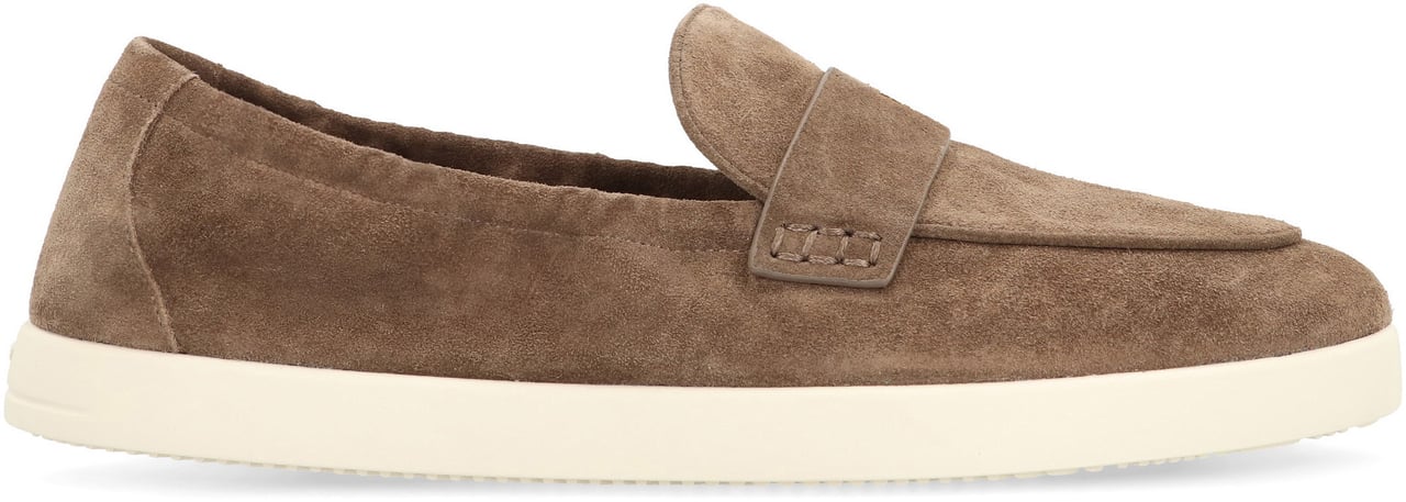 Tory Burch Ballerina suede loafers Groen