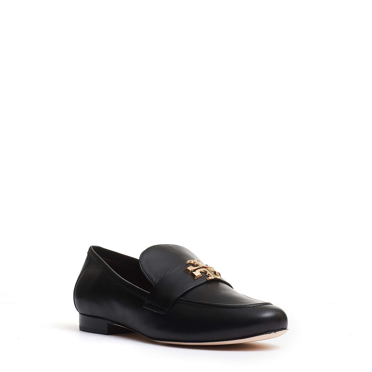Tory Burch Eleanor Nappa Lined Leather Loafers Zwart