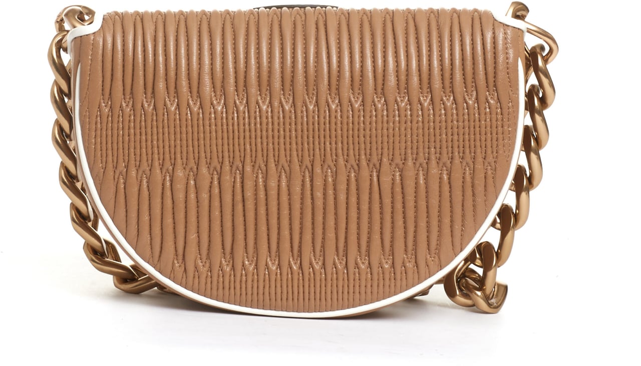 Tory Burch Mini Sella Pelle Cappuccino Beige