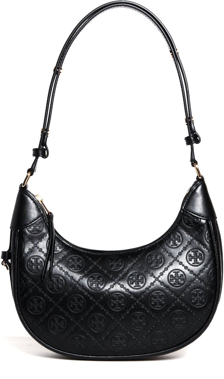 Tory Burch Crescent Bag Tory Burch Black Zwart