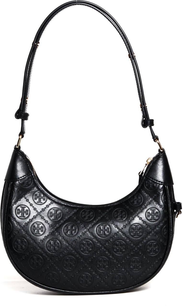 Tory Burch Crescent Bag Tory Burch Black Zwart