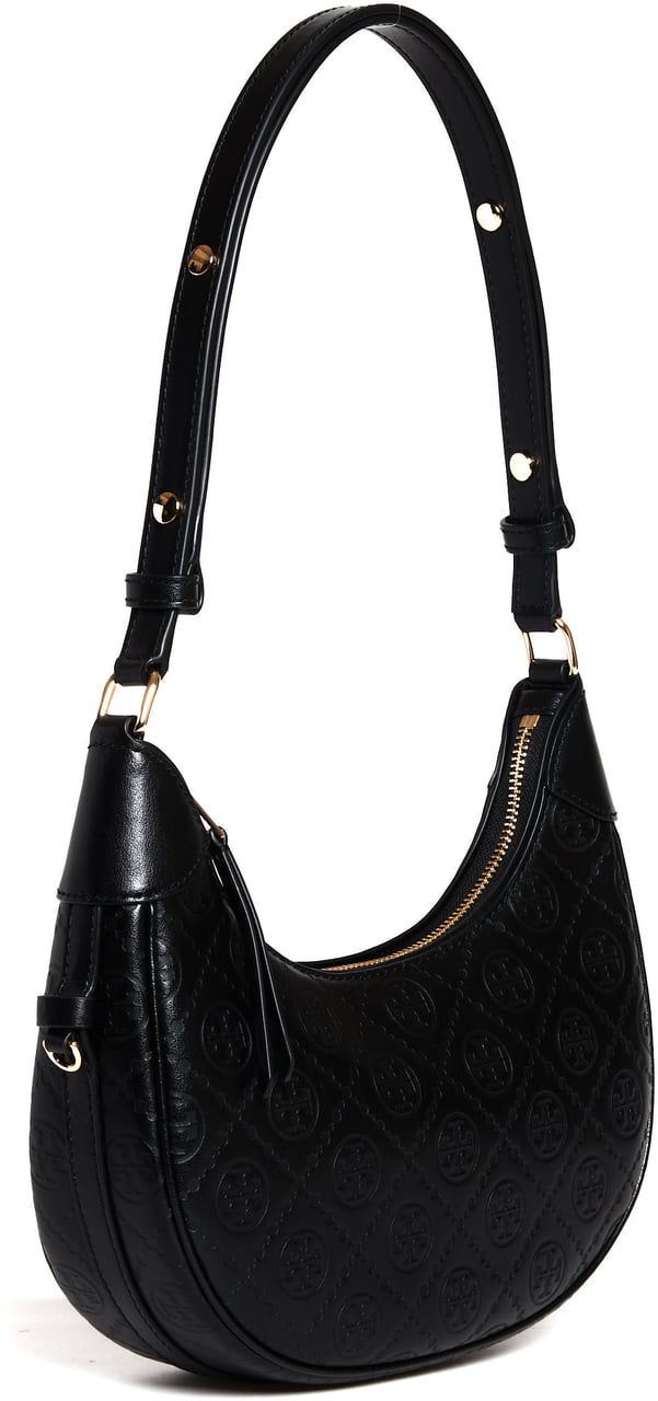 Tory Burch Crescent Bag Tory Burch Black Zwart