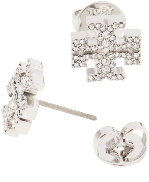 Tory Burch Tory Burch Silver brass Kira earrings Zilver