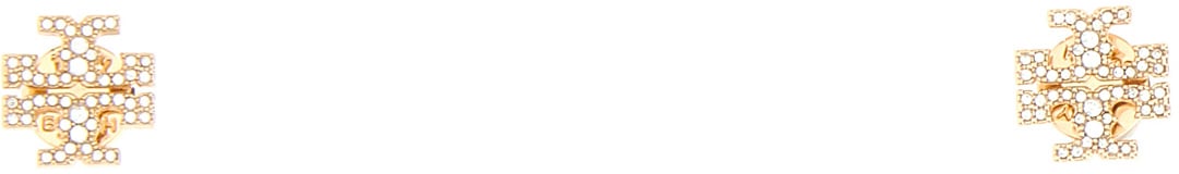 Tory Burch Tory Burch Metal Kira pavÃ© earrings Metallic