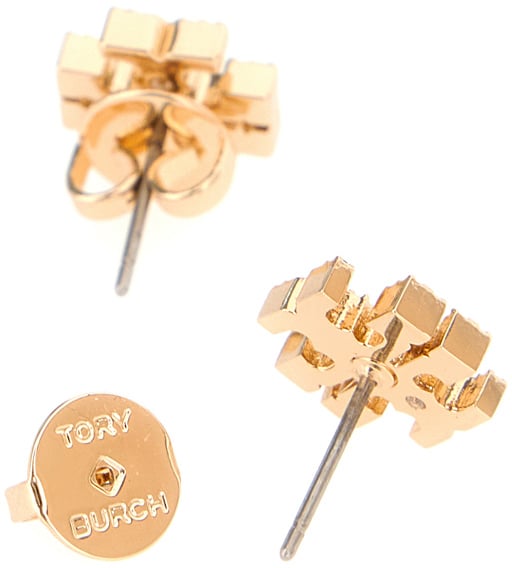 Tory Burch Tory Burch Metal Kira pavÃ© earrings Metallic