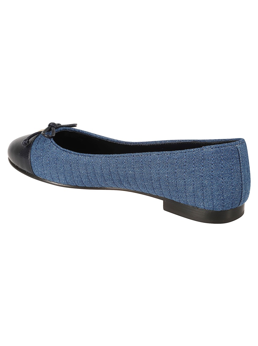 Tory Burch Textured Upper Flats Blauw