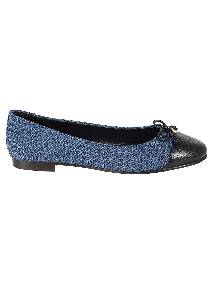 Tory Burch Textured Upper Flats Blauw