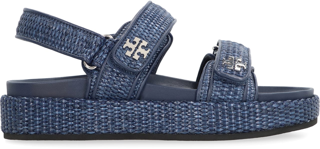 Tory Burch Kira Intrecciato sandals Navy