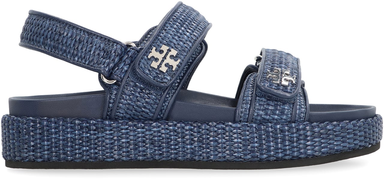Tory Burch Kira Intrecciato sandals Navy