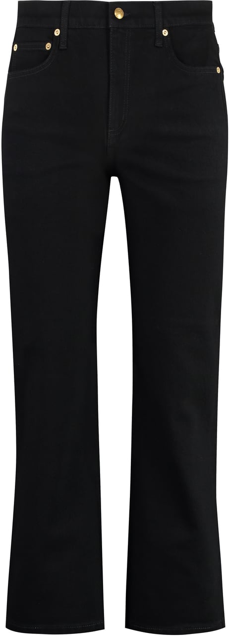 Tory Burch Cropped flared jeans Zwart