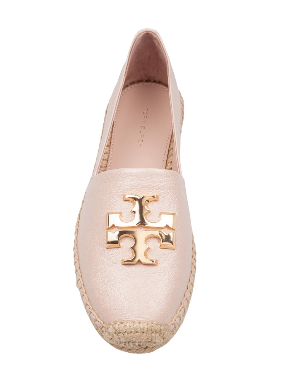 Tory Burch Tory burch eleanor espadrille in leather color rose Roze
