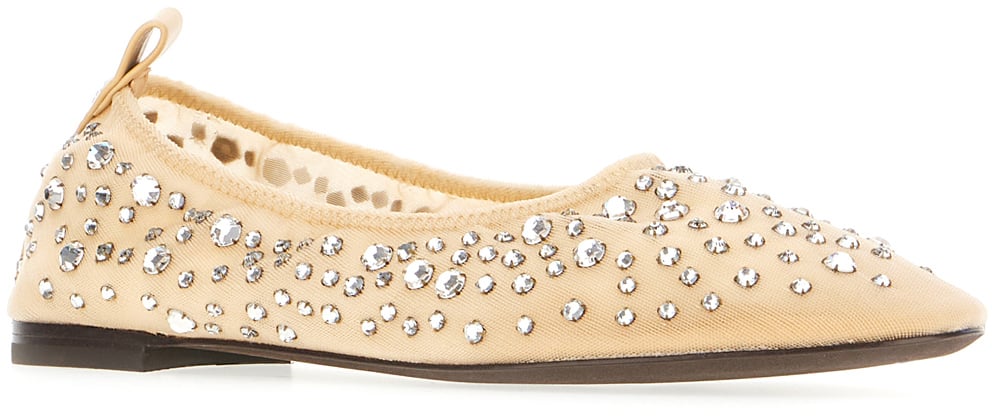 Tory Burch Tory Burch Embellished fabric ballerinas Divers