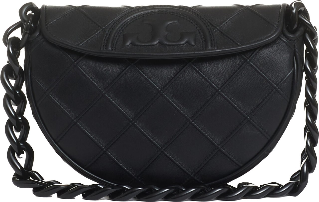 Tory Burch Sella Nera Catena Nera Zwart