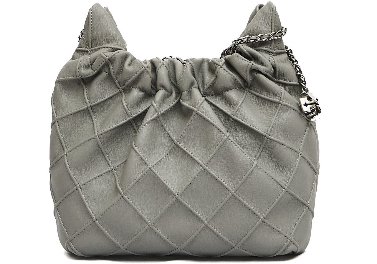 Tory Burch Mini Hobo Pelle Grigia Grijs
