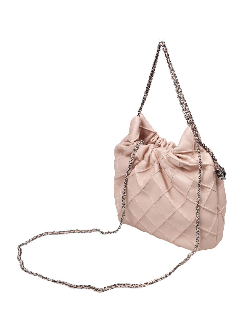Tory Burch Tory burch fleming mini hobo bag in pink leather Roze
