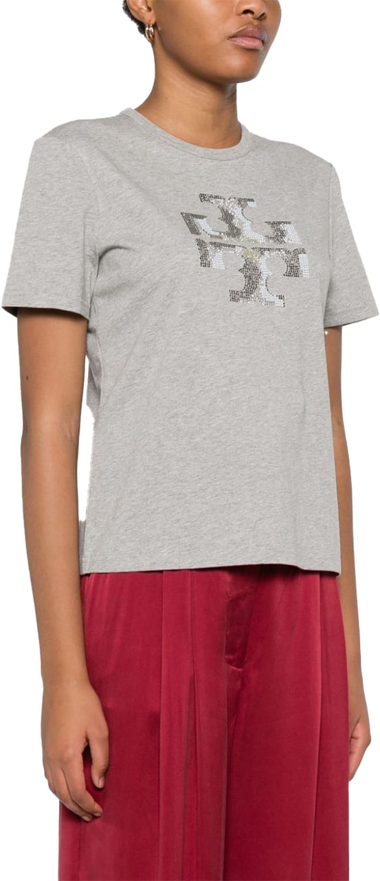 Tory Burch T-Shirts And Polos Grey Grijs