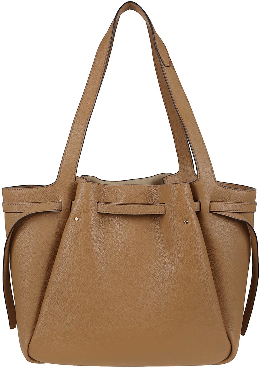 Tory Burch TORY BURCH Romy Pebbled Tote Maroon
