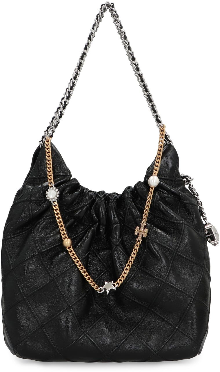 Tory Burch Fleming Mini shoulder bag Zwart