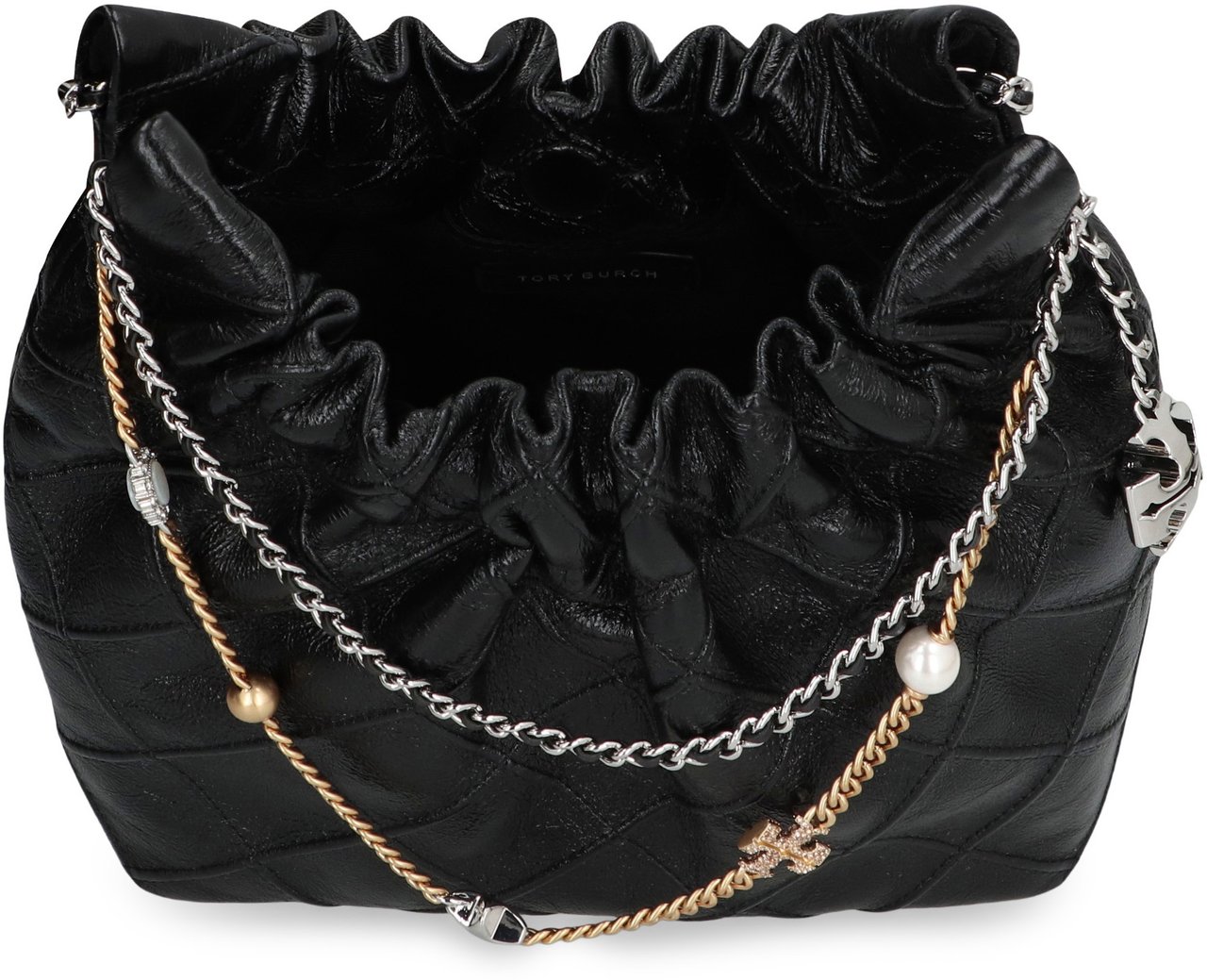 Tory Burch Fleming Mini shoulder bag Zwart