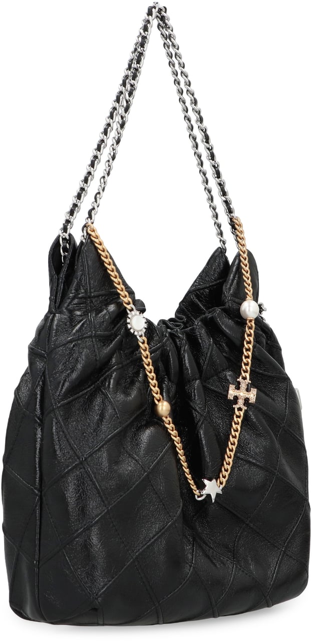 Tory Burch Fleming Mini shoulder bag Zwart