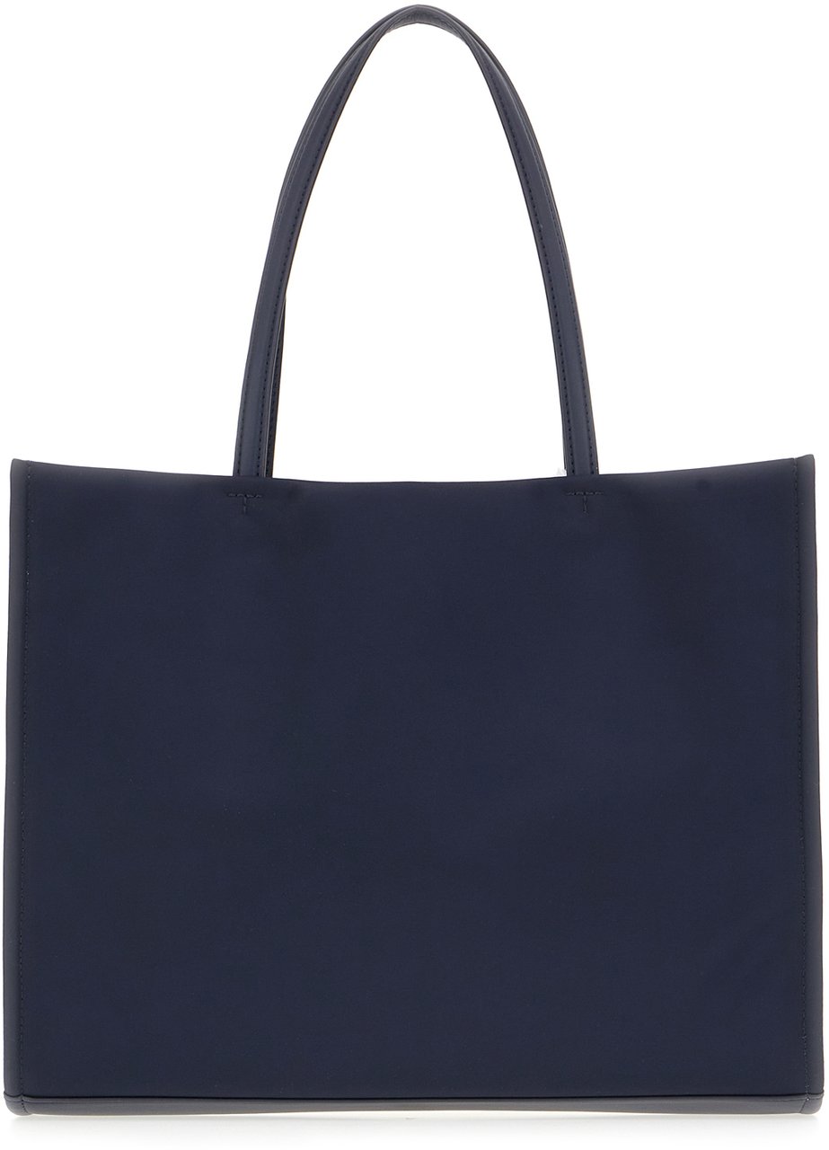 Tory Burch Tory Burch Navy blue nylon small Ella shopping bag Blauw