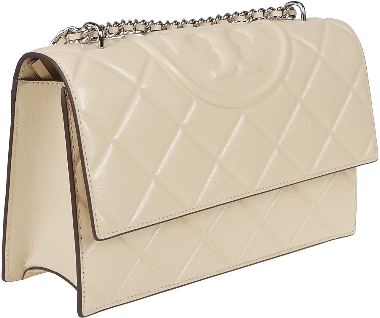 Tory Burch Fleming Convertible Shoulder Bag Nude & Neutrals Beige