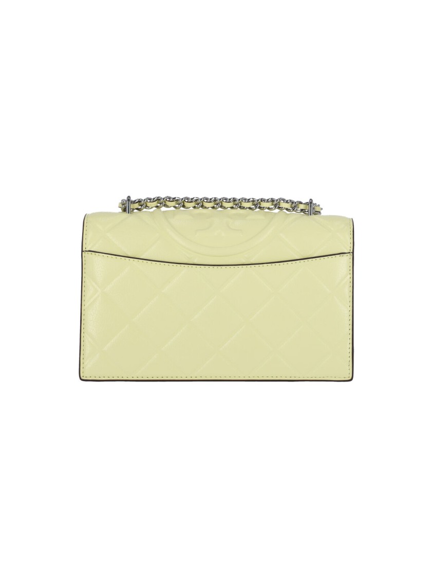 Tory Burch "Fleming" Small Shoulder Bag – Yellow Geel