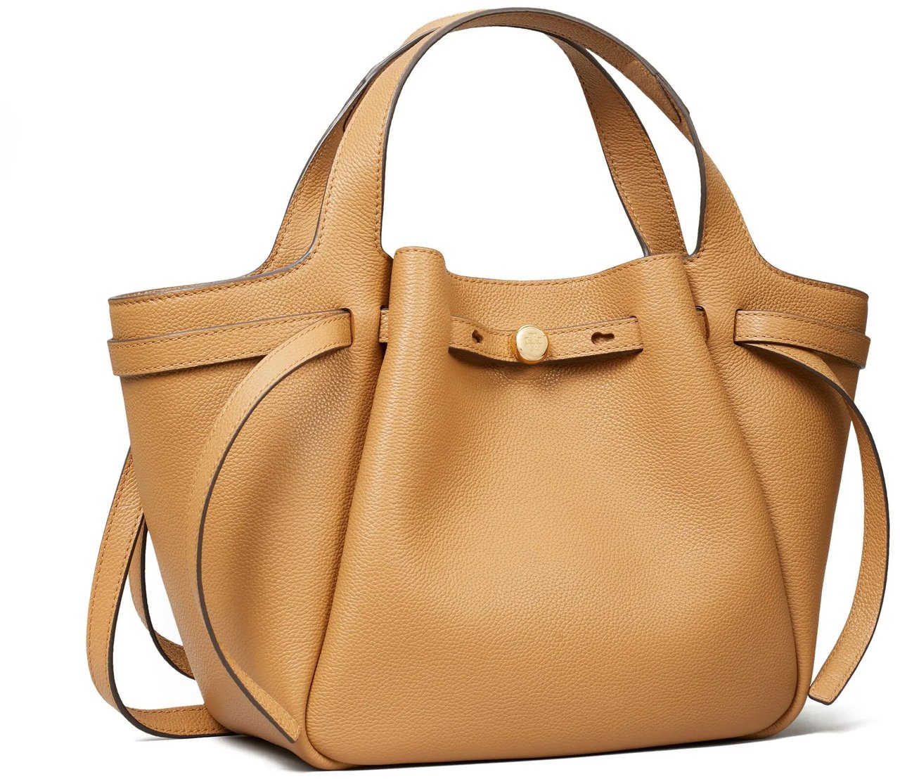 Tory Burch Brown Romy Small Leather Tote Bruin