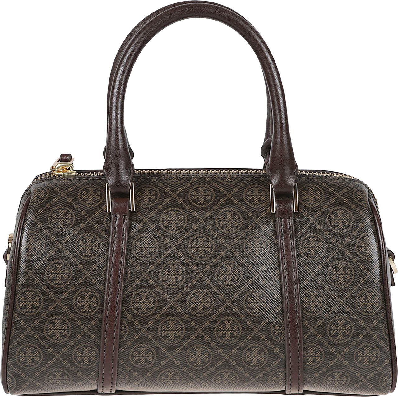 Tory Burch "Barrel T Monogram" Mini Shoulder Bag Zwart