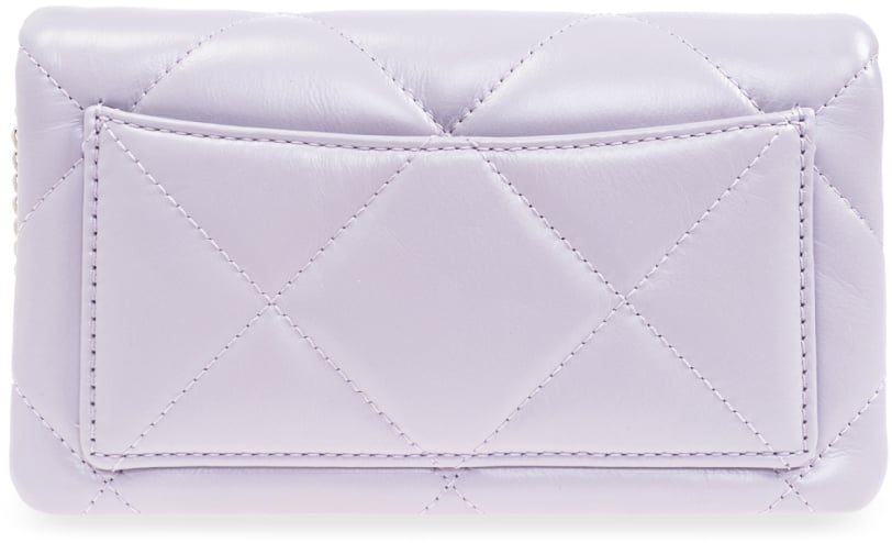 Tory Burch Kira Diamond Quilted Clover Logo Crossbody Bag Paars