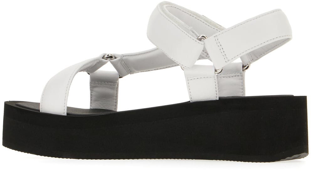 Tory Burch Two-tone nappa leather Mellow sandals Divers