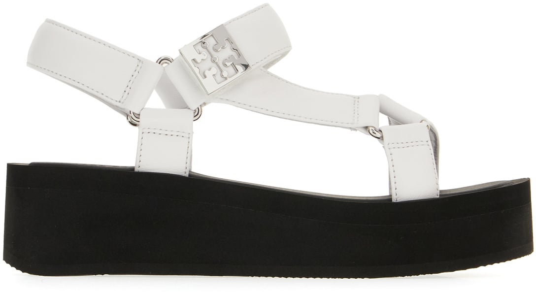 Tory Burch Two-tone nappa leather Mellow sandals Divers