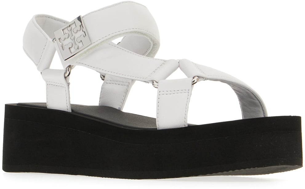 Tory Burch Two-tone nappa leather Mellow sandals Divers