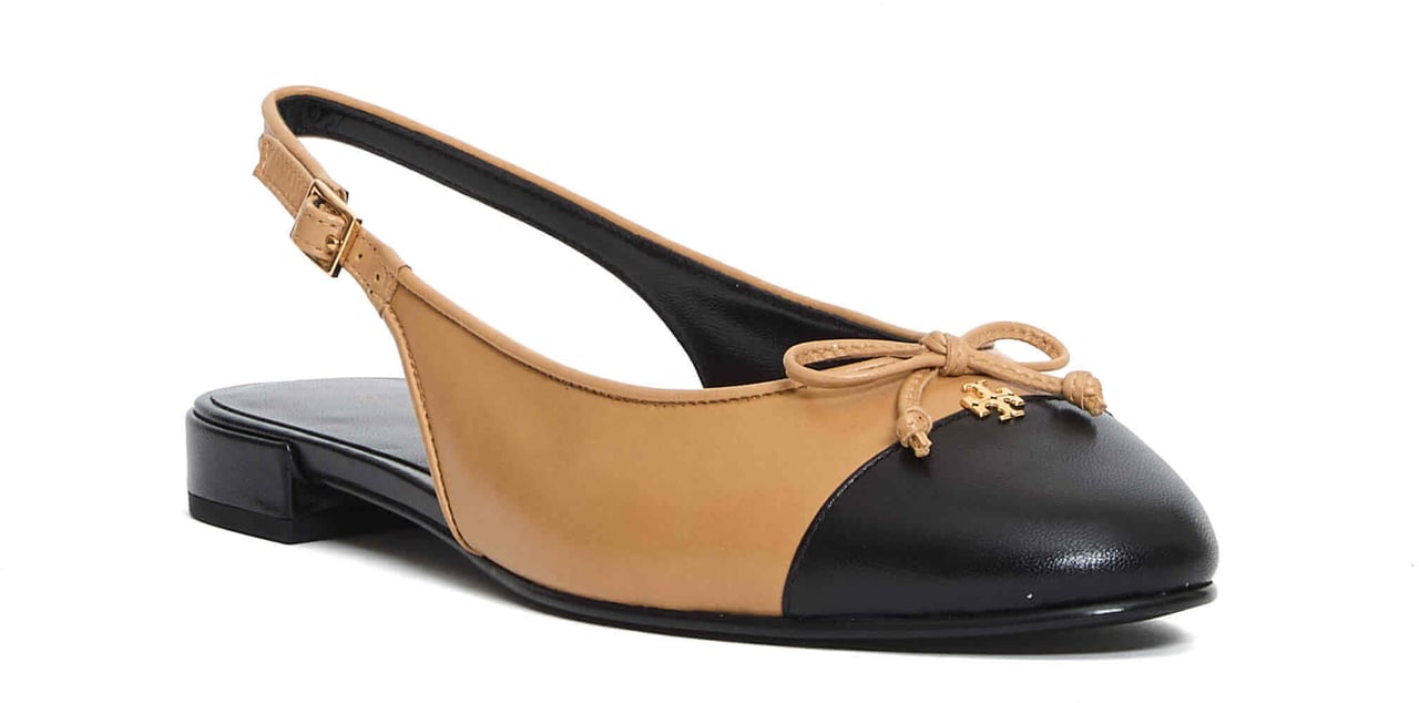 Tory Burch Slingback Ballet Beige E Nero Beige