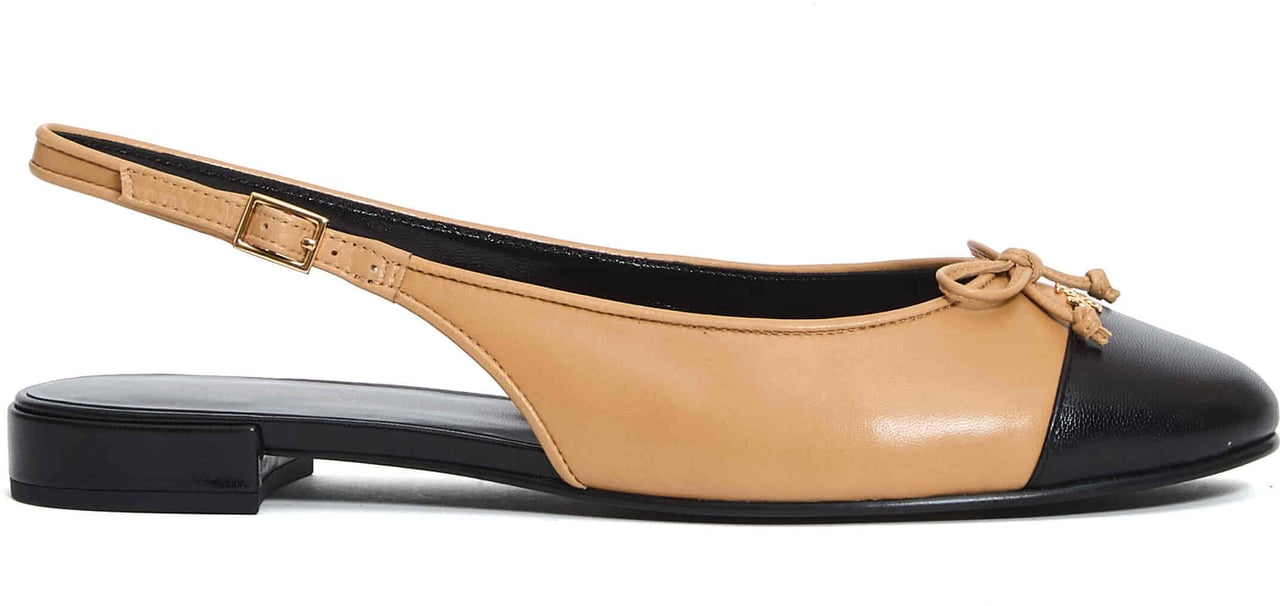 Tory Burch Slingback Ballet Beige E Nero Beige