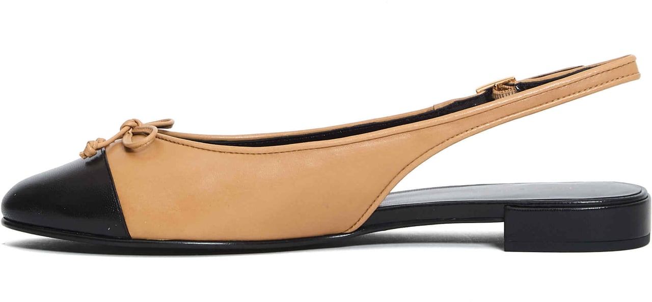 Tory Burch Slingback Ballet Beige E Nero Beige