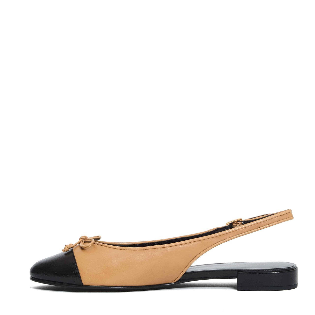 Tory Burch Slingback Ballet Beige E Nero Beige